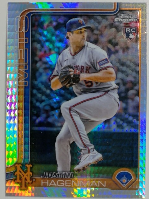 2025 Topps Chrome Update Baseball Prism Refractor Justin Hagenman #USC61 RC