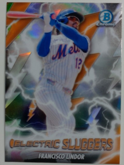 2026 Bowman Baseball Electric Sluggers Francisco Lindor #ES-1