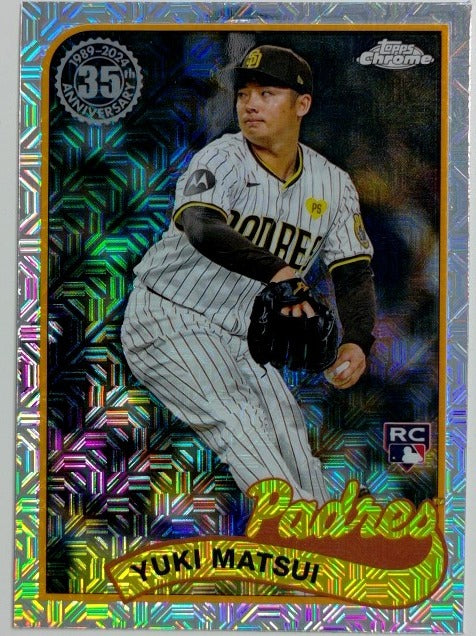 2024 Topps Update Baseball 1989 Topps Chrome Yuki Matsui #T89CU-84