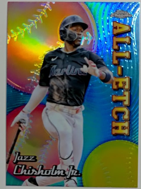 2024 Topps Chrome Baseball Chrome All-Etch Jazz Chisholm Jr. #CAE-22
