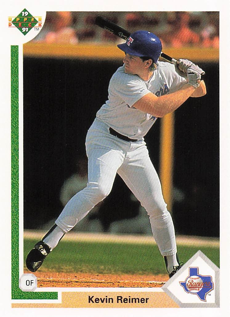 1991 Upper Deck Baseball Kevin Reimer #494e