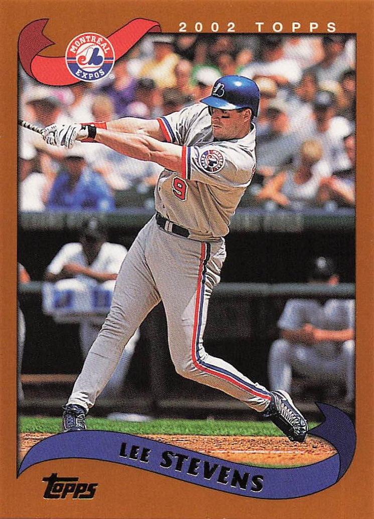 2002 Topps Baseball Lee Stevens #151