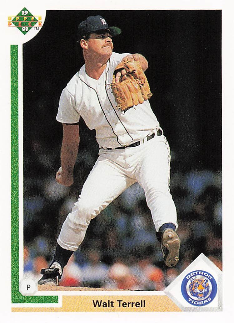 1991 Upper Deck Baseball Walt Terrell #320d