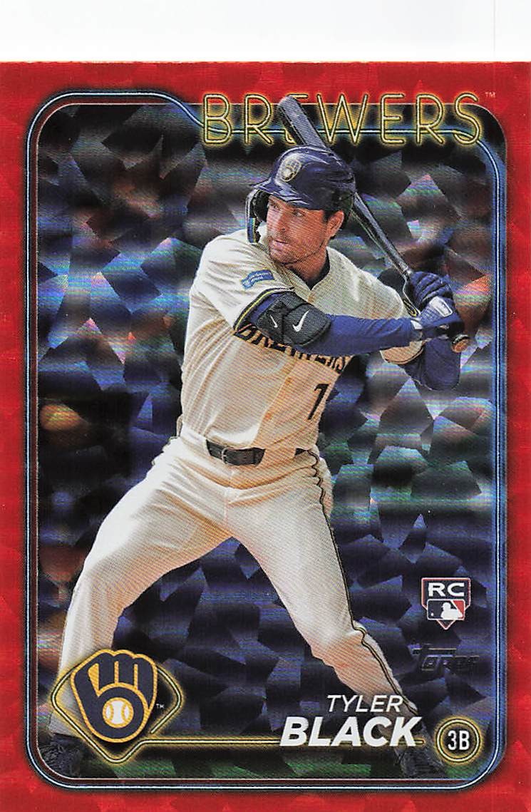 2024 Topps Update Orange Crackle Foilboard 232/299 Tyler Black #US144 RC