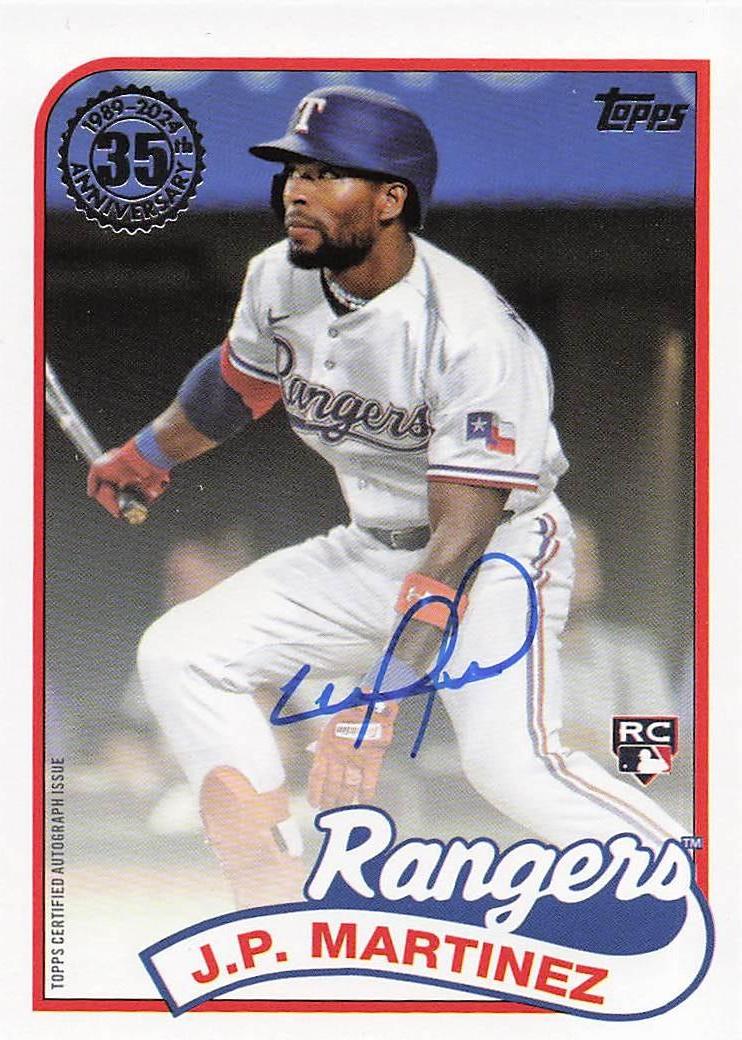 2024 Topps Update Baseball 1989 Topps Autographs J.P. Martinez #89BA2-JMA