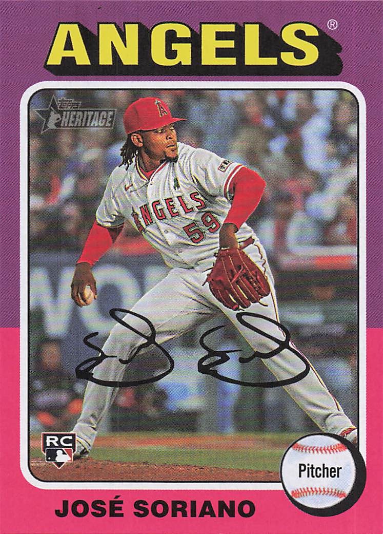 2024 Topps Heritage Baseball José Soriano #671 RC