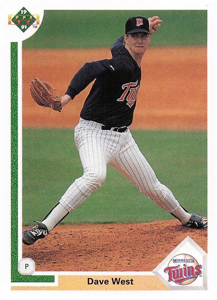 1991 Upper Deck Baseball Dave West #377