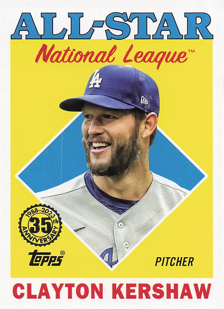 2023 Topps Baseball 1988 Topps All-Stars Clayton Kershaw #88AS-23