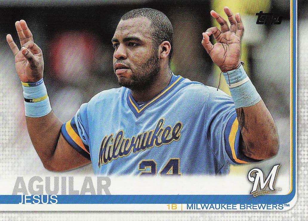 2019 Topps Baseball Jesus Aguilar #287b