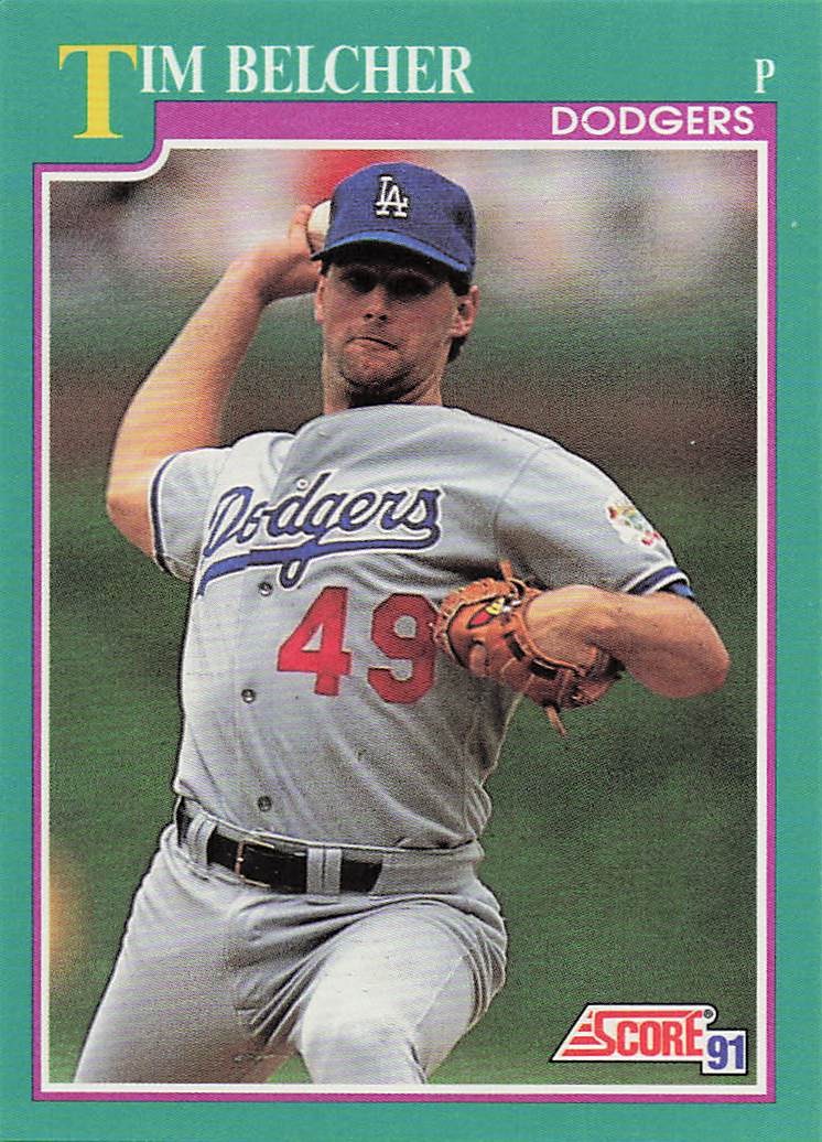 1991 Score Baseball Tim Belcher #187