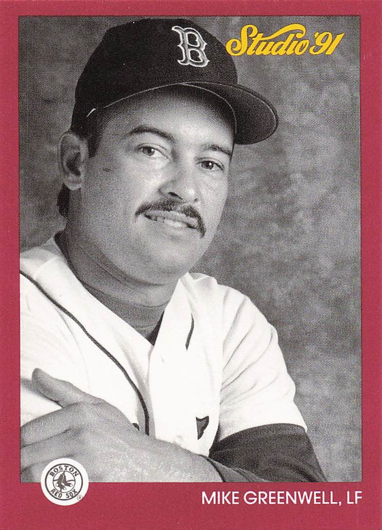 1991 Studio Baseball Mike Greenwell #15