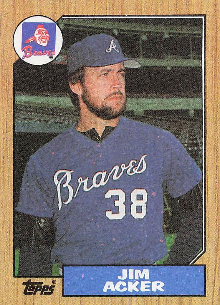 1987 Topps Baseball Jim Acker #407
