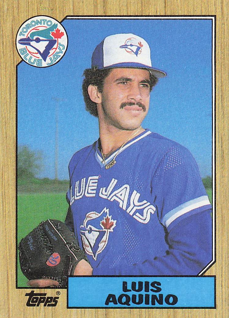 1987 Topps Baseball Luis Aquino #301 RC