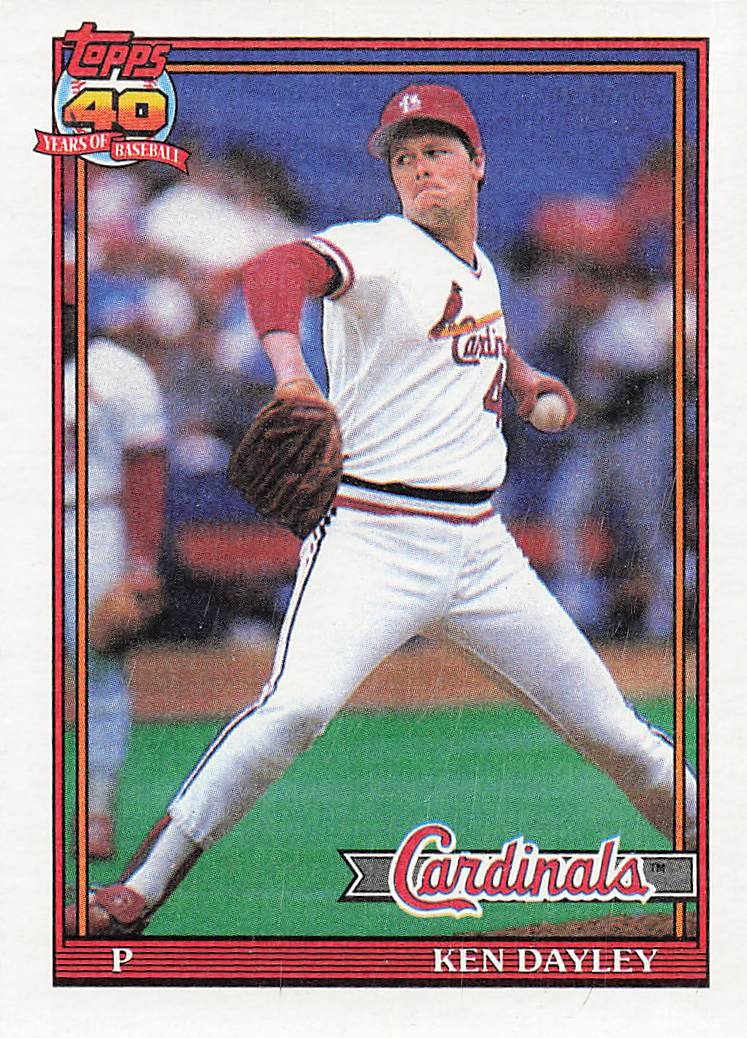 1991 Topps Baseball Ken Dayley #41