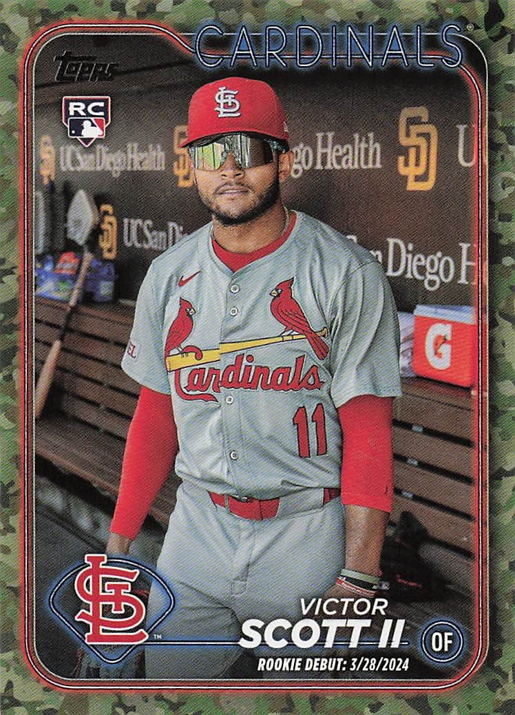 2024 Topps Update Baseball Memorial Day Camo 02/25 Victor Scott II #US77