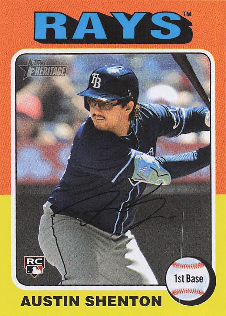 2024 Topps Heritage Baseball Austin Shenton #637 RC
