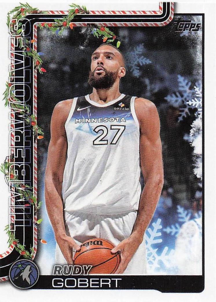 2025-26 Topps Holiday Basketball Rudy Gobert #H87