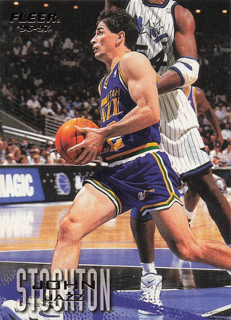 1996-97 Fleer Sprite Australian Basketball John Stockton #11