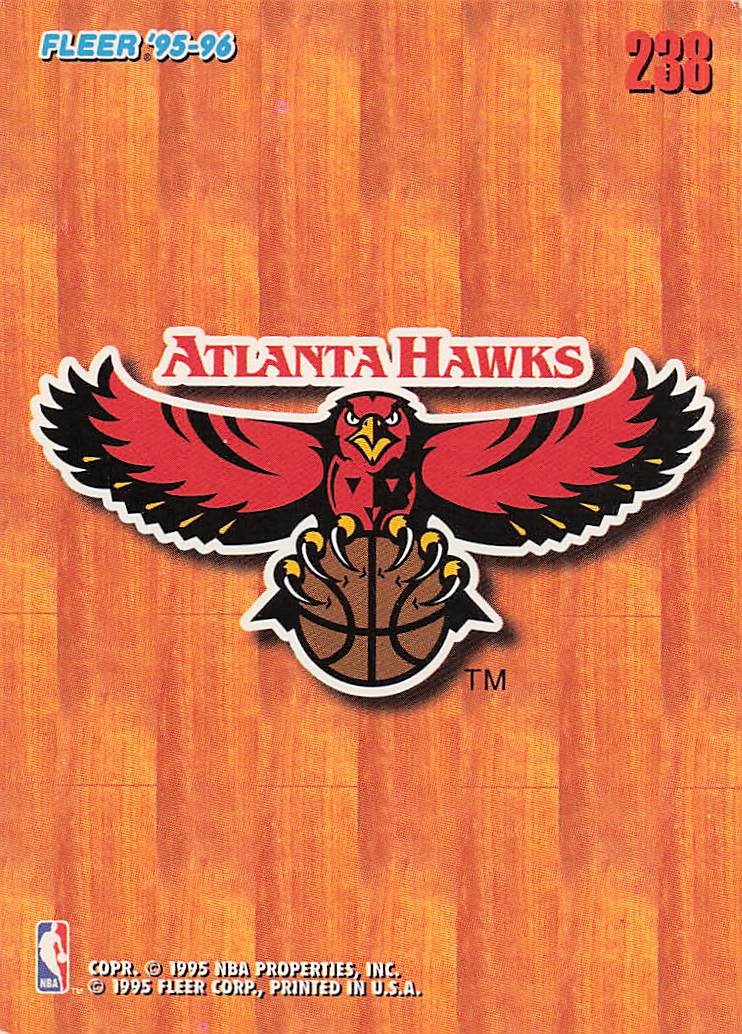 1995-96 Fleer European Basketball Atlanta Hawks #238