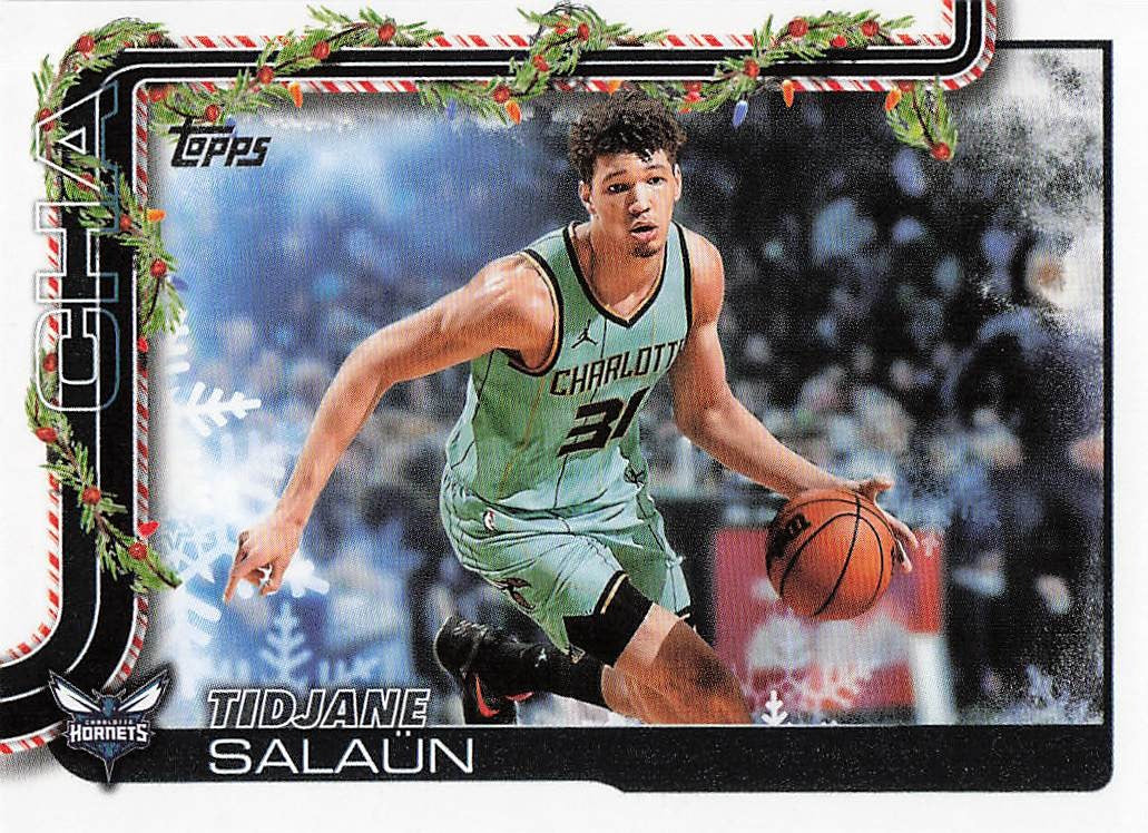 2025-26 Topps Holiday Basketball Tidjane Salaün #H57
