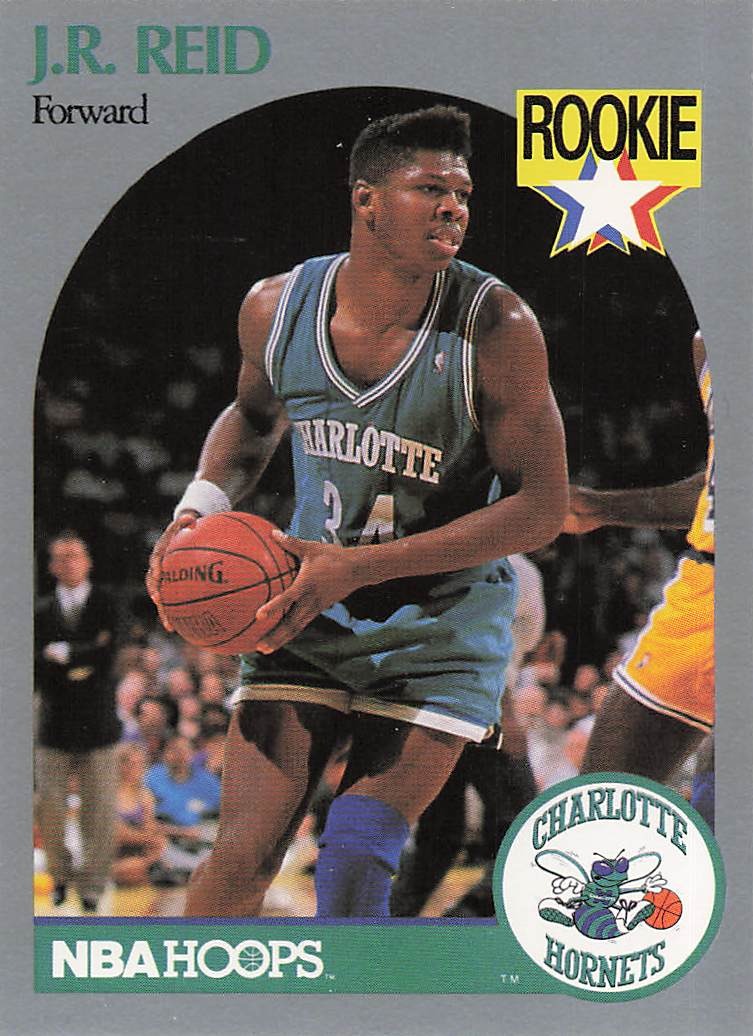 1990-91 Hoops Basketball J.R. Reid #57 RC