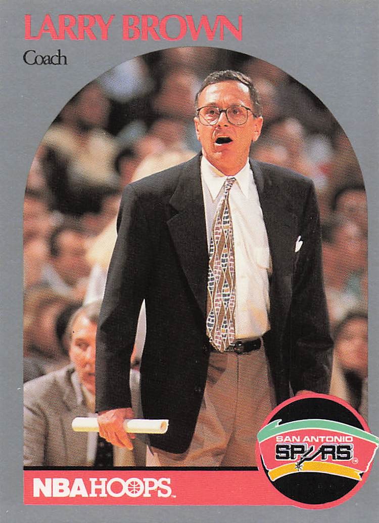 1990-91 Hoops Basketball Larry Brown #328