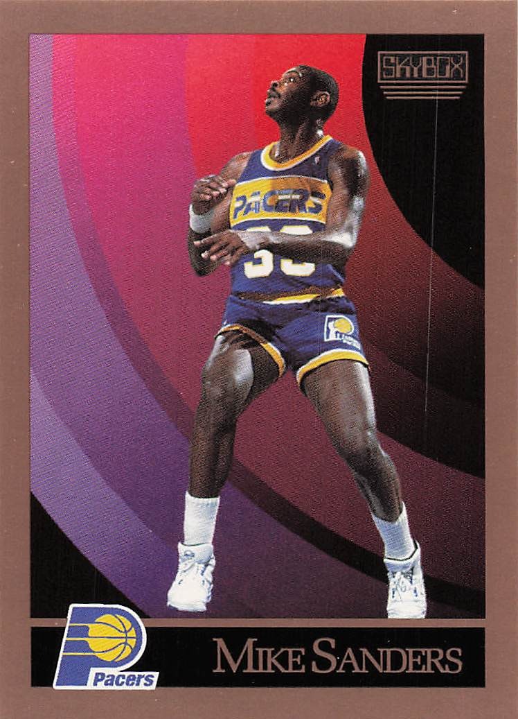 1990-91 SkyBox Basketball Mike Sanders #120