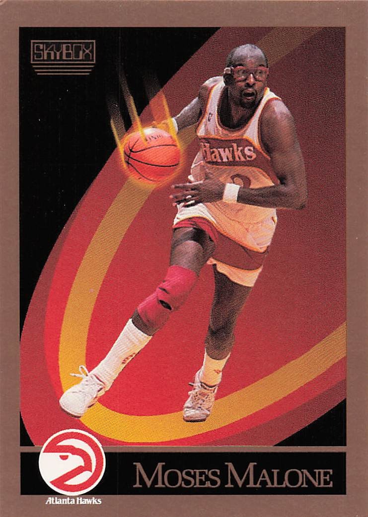1990-91 SkyBox Basketball Moses Malone #6