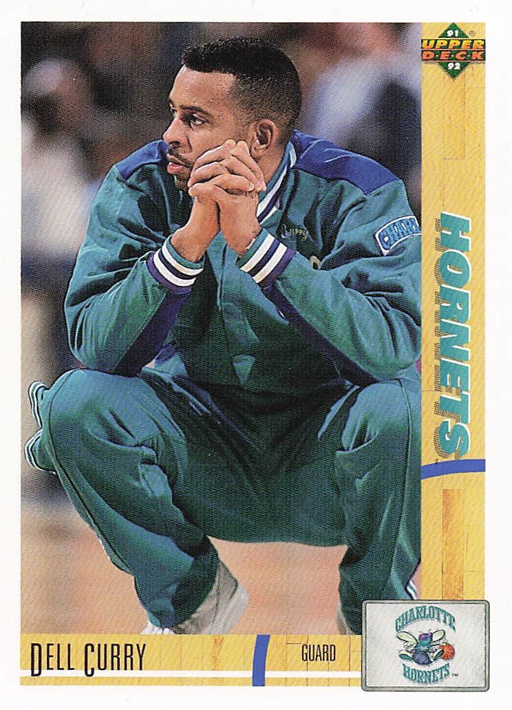 1991-92 Upper Deck Basketball Dell Curry #327b