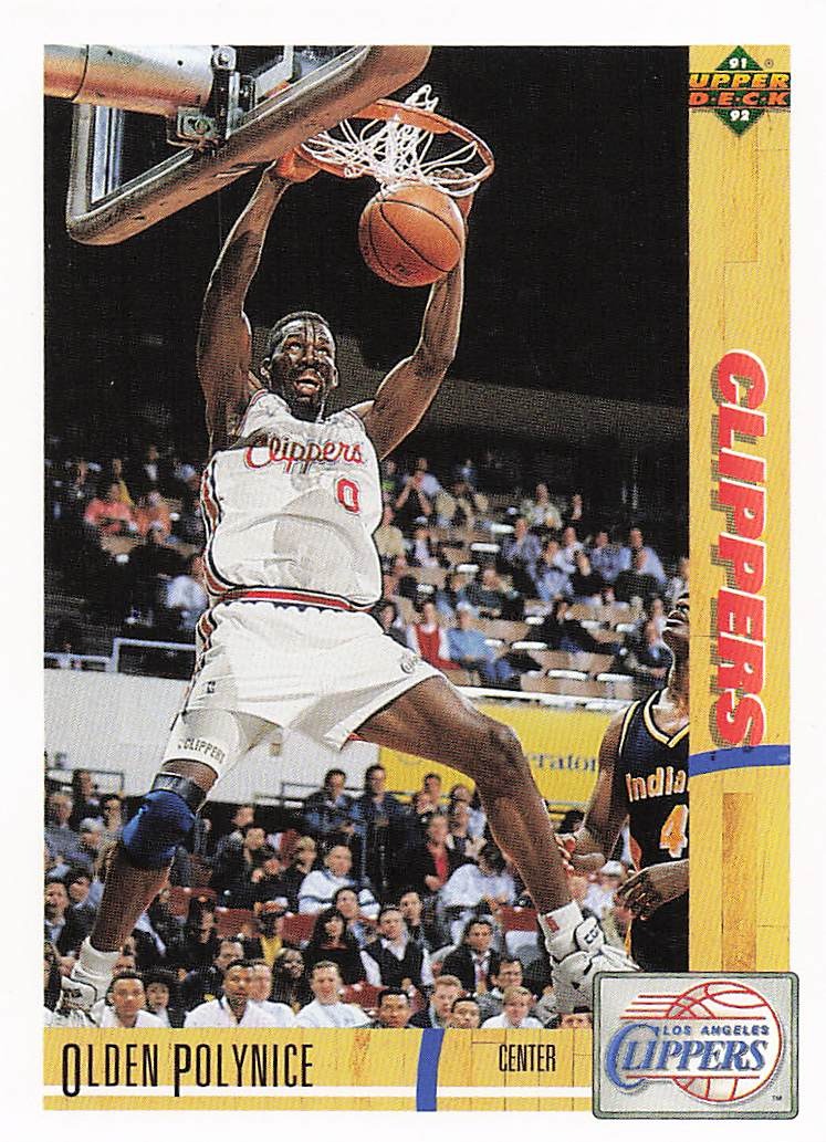 1991-92 Upper Deck Basketball Olden Polynice #140b