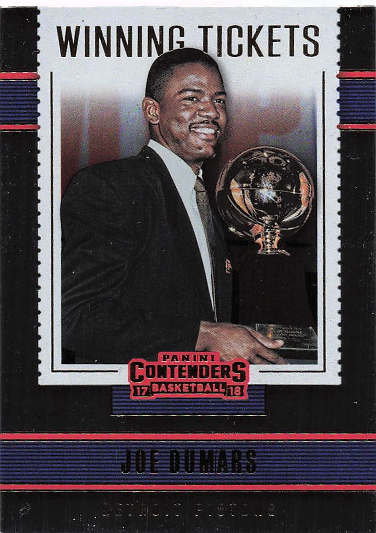 2017-18 Panini Contenders Basketball Winning Tickets Joe Dumars #12