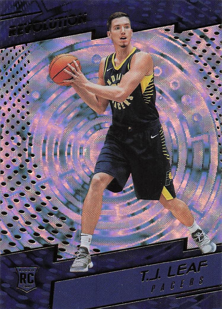 2017-18 Panini Revolution Basketball Fractal T.J. Leaf #127 RC