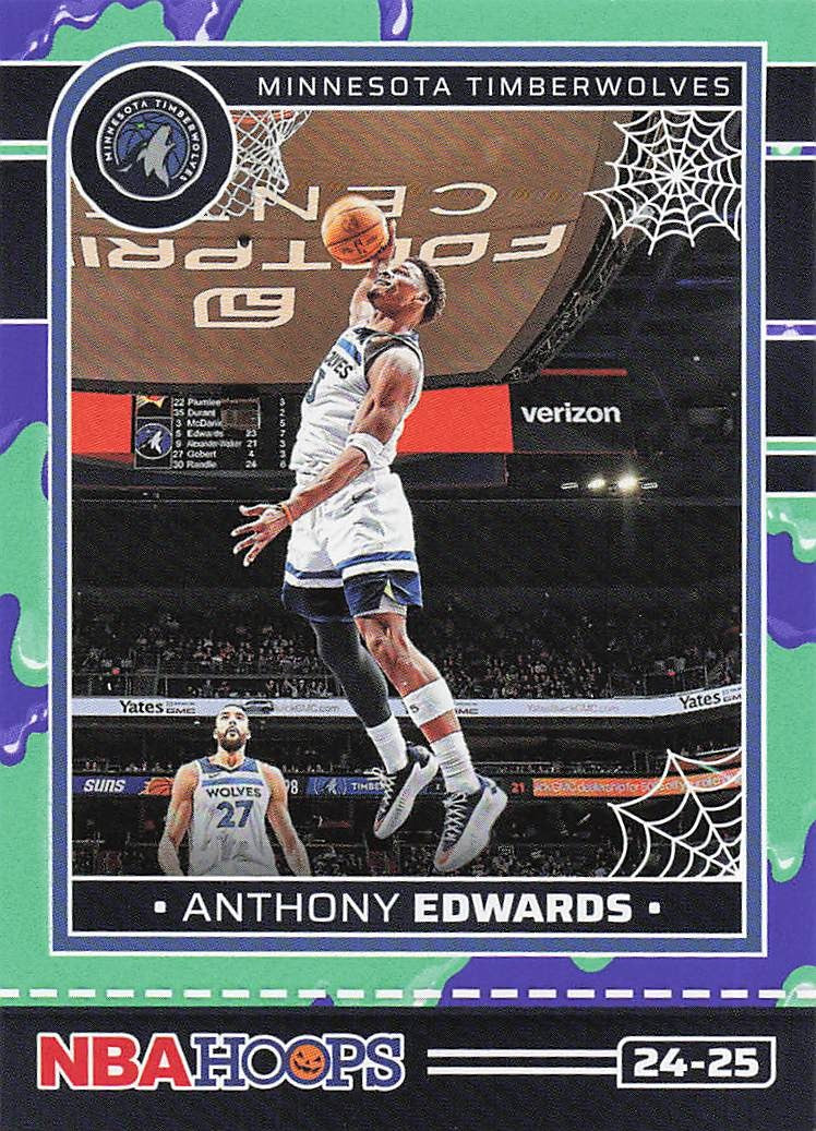 2024-25 Hoops Haunted Hoops Basketball Slime Anthony Edwards #137