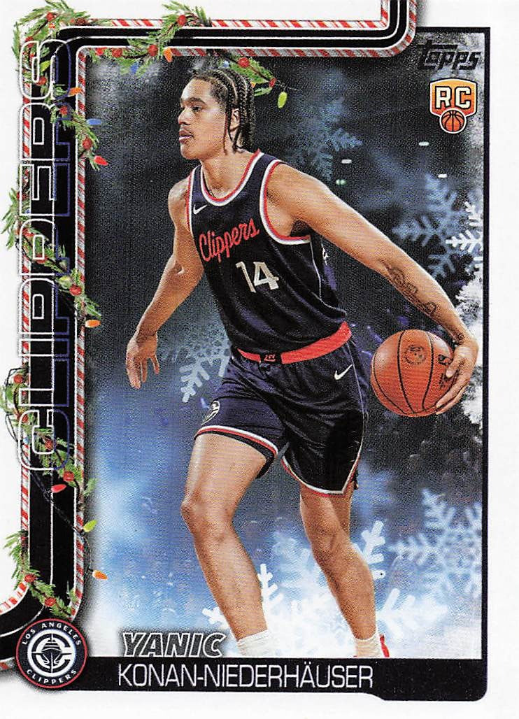 2025-26 Topps Holiday Basketball Yanic Konan Niederhauser #H190 RC