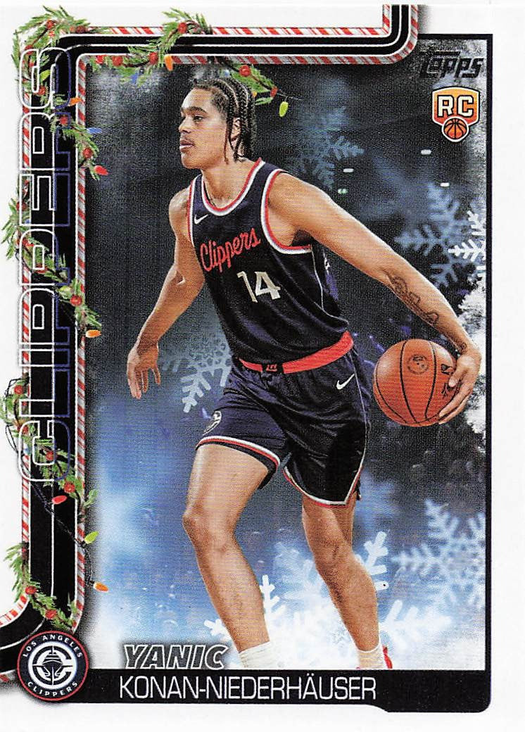 2025-26 Topps Holiday Basketball Yanic Konan Niederhauser #H190 RC