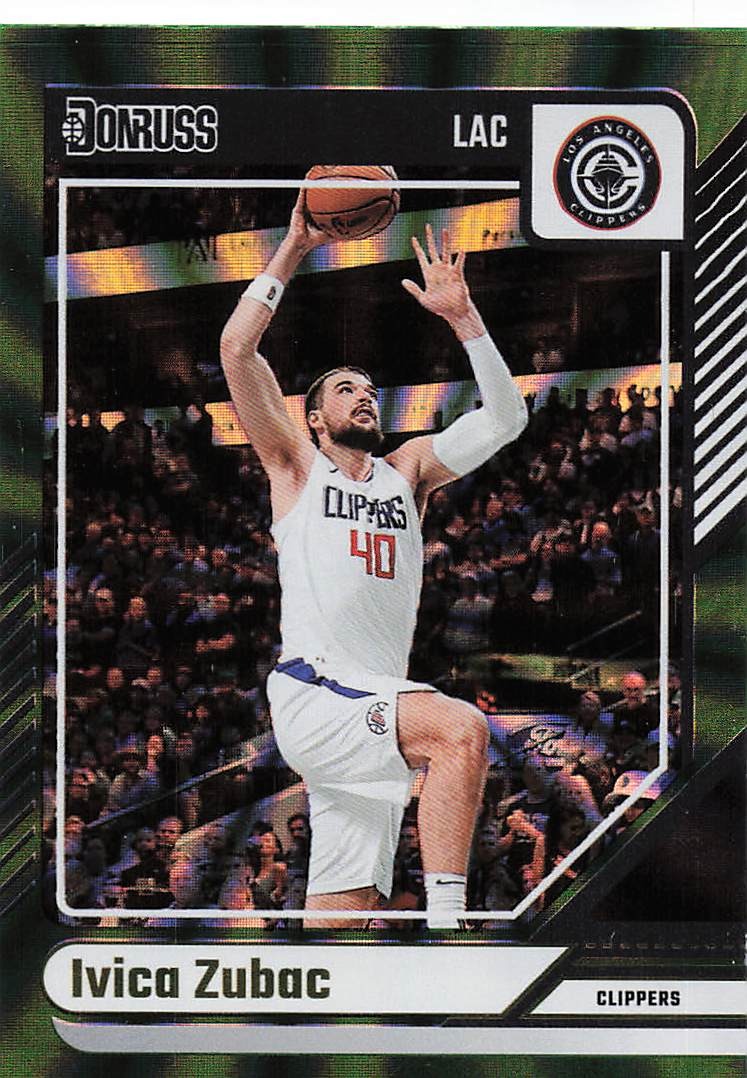 2024-25 Donruss Basketball Holo Green Laser Ivica Zubac #118
