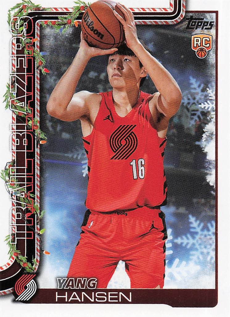 2025-26 Topps Holiday Basketball Yang Hansen #H176 RC