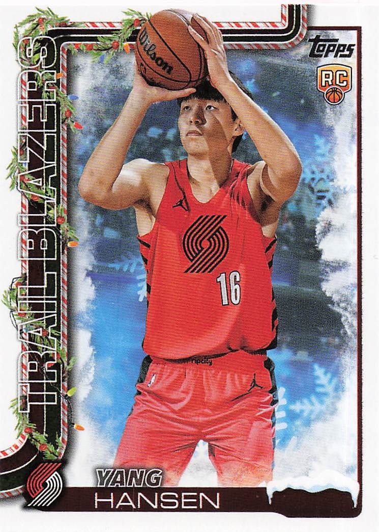 2025-26 Topps Holiday Basketball Yang Hansen #H176 RC