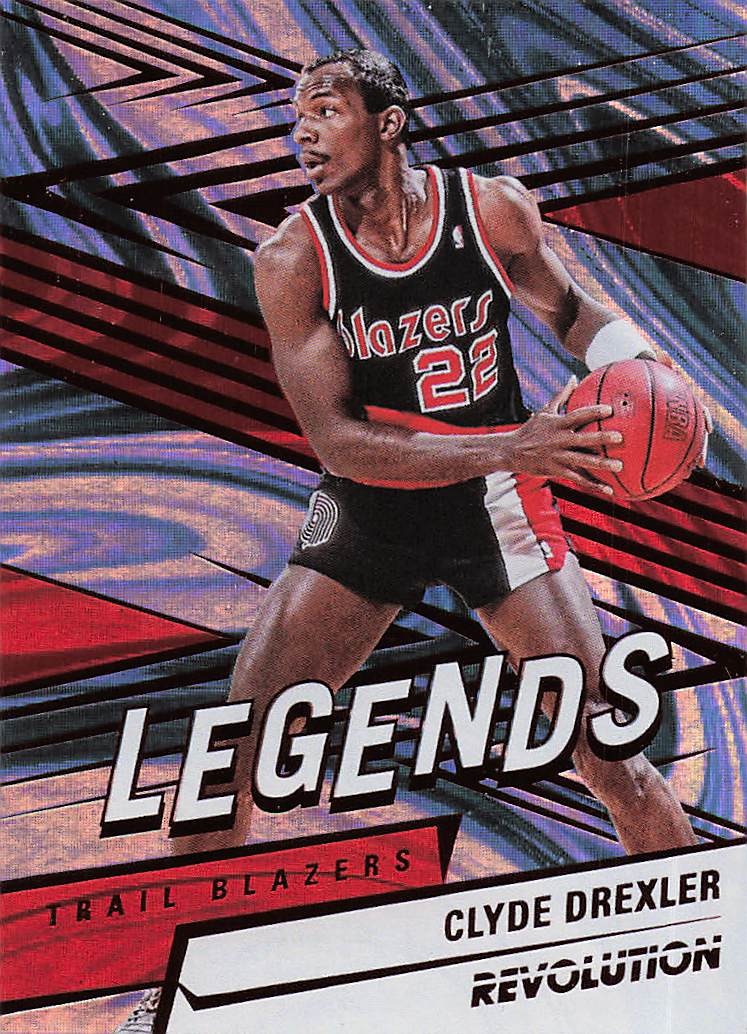2024-25 Panini Revolution Basketball Red Swirl Clyde Drexler #175