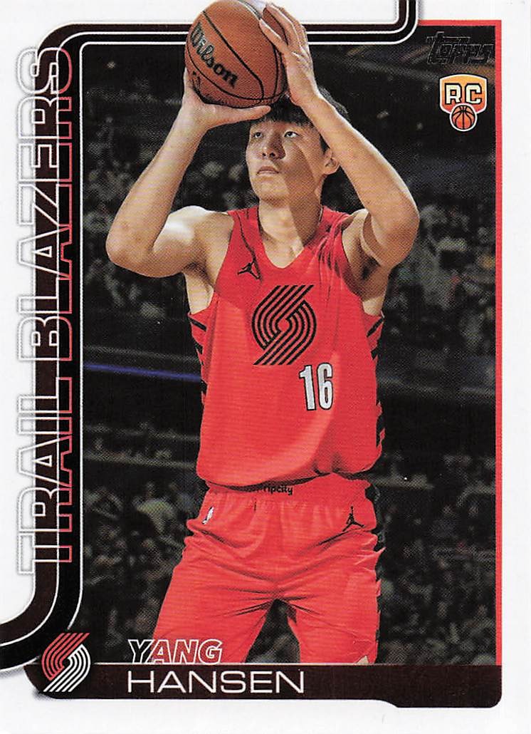 2025-26 Topps Basketball Yang Hansen #216 RC