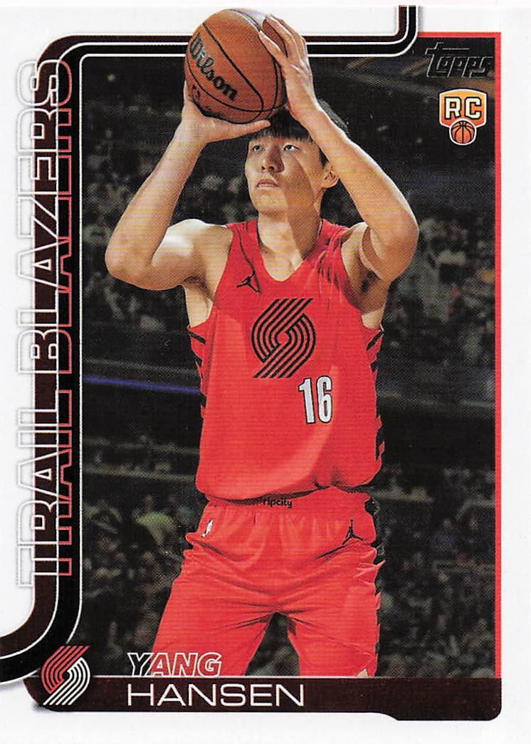 2025-26 Topps Basketball Yang Hansen #216 RC