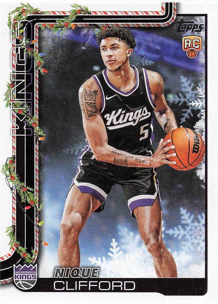 2025-26 Topps Holiday Basketball Nique Clifford #H184 RC