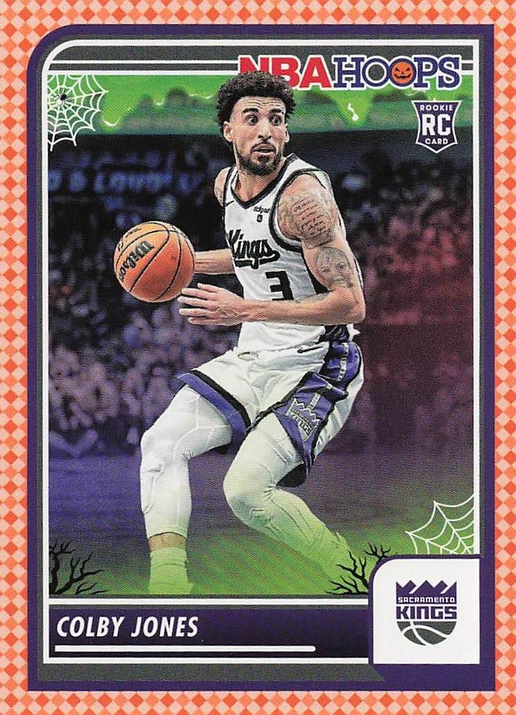 2023-24 Hoops Haunted Hoops Basketball Orange Colby Jones #49 RC