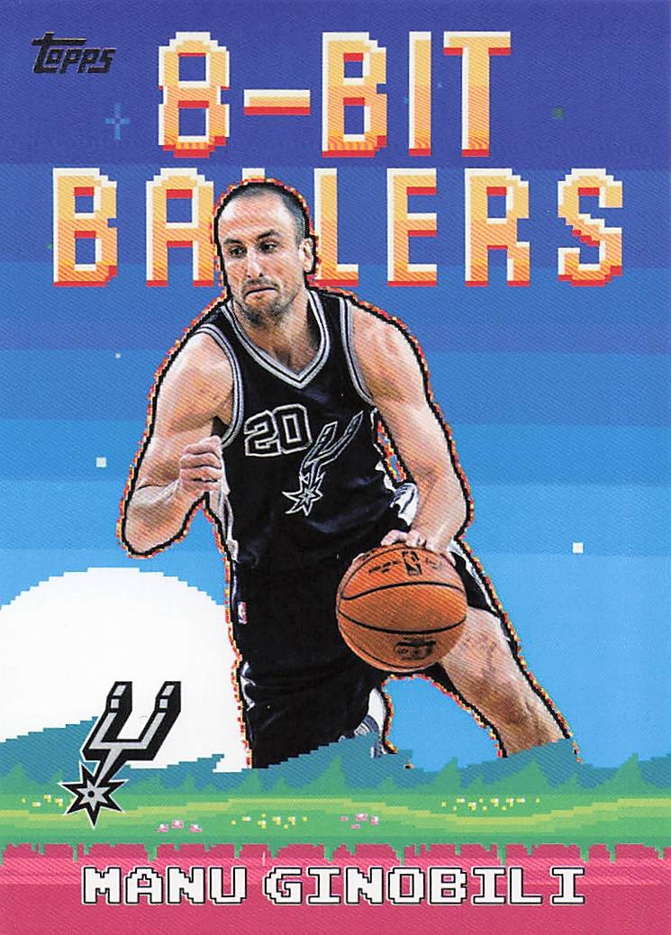 2025-26 Topps Basketball 8-Bit Ballers Manu Ginobili #8B-29