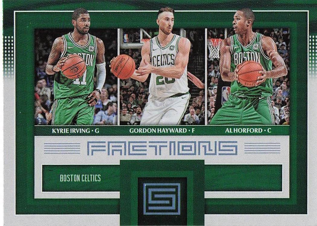 2017-18 Panini Status Factions Al Horford / Gordon Hayward / Kyrie Irving #6