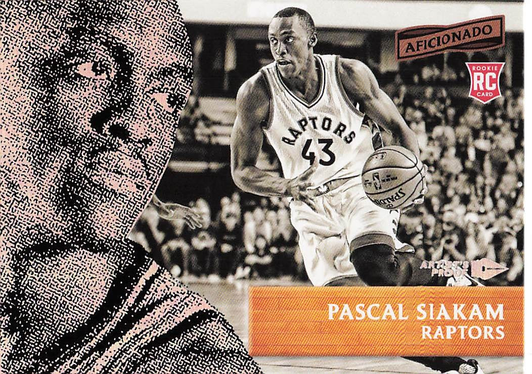 2016-17 Panini Aficionado Basketball Artist's Proof Pascal Siakam #97 RC