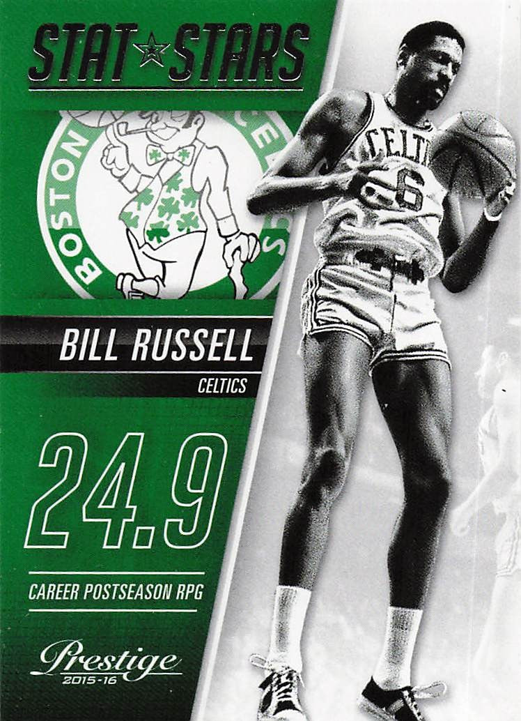 2015-16 Panini Prestige Basketball Stat Stars Bill Russell #5