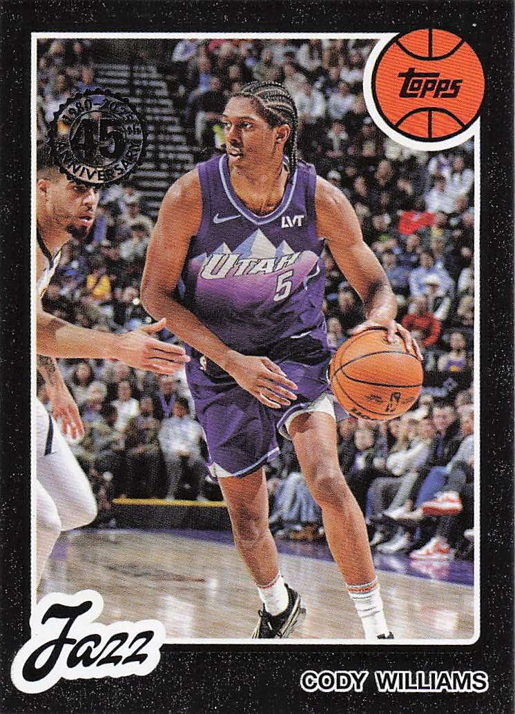 2025-26 Topps Basketball 1980-81 Topps Basketball Cody Williams #80BK-37