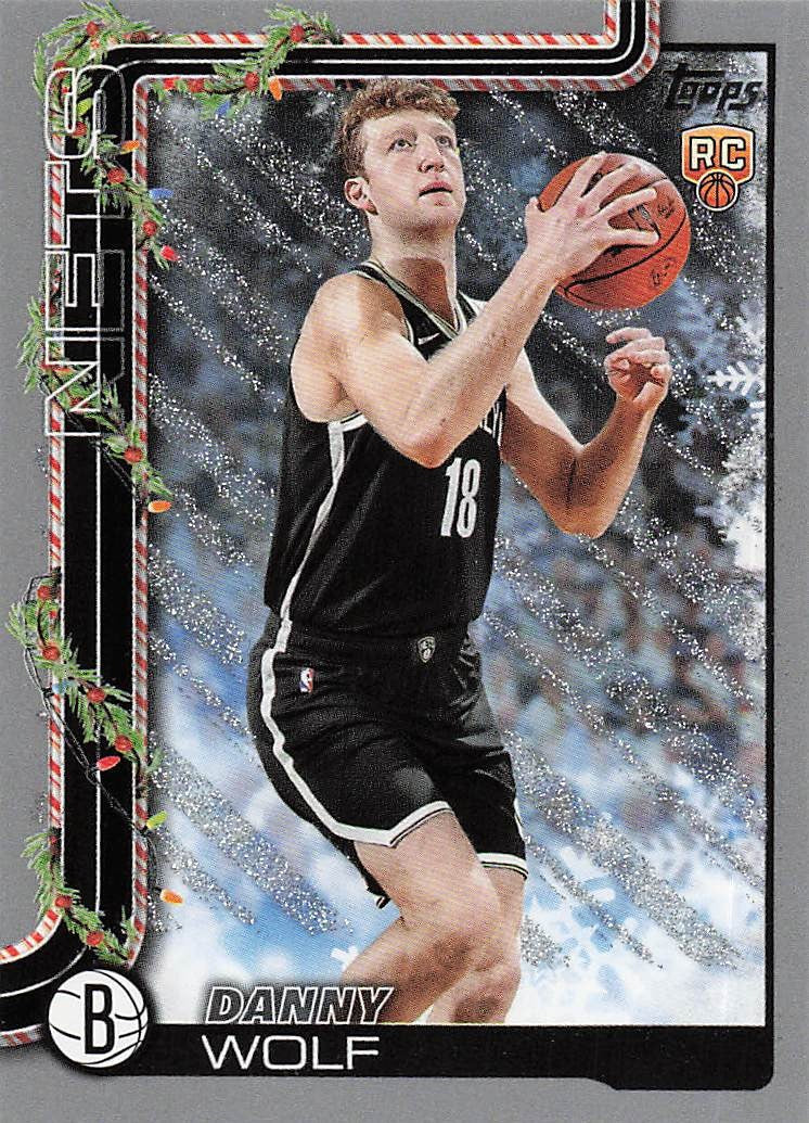 2025-26 Topps Holiday Basketball Glitter Holiday Danny Wolf #H187 RC