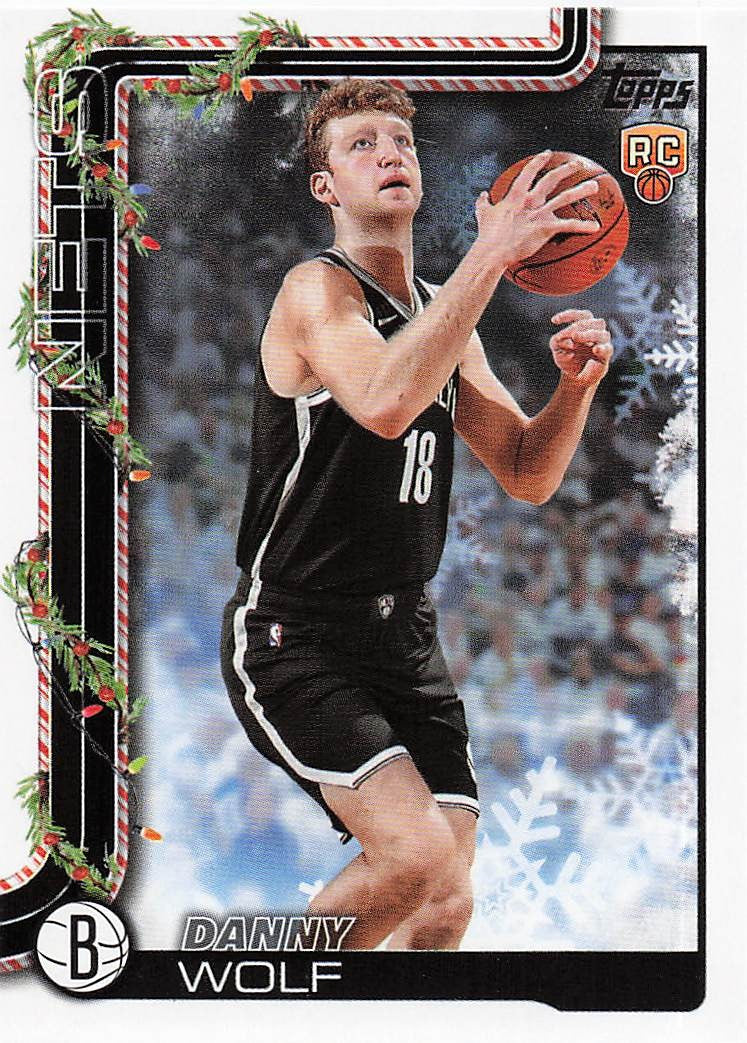 2025-26 Topps Holiday Basketball Danny Wolf #H187 RC